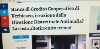 Da NOTIZIE NAZIONALI / Verbicaro: lettera anonima contro una nota giornalista calabrese