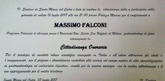 Santa Maria del Cedro (Cs) | Il 15 luglio la cittadinanza onoraria al Professore Massimo Falconi