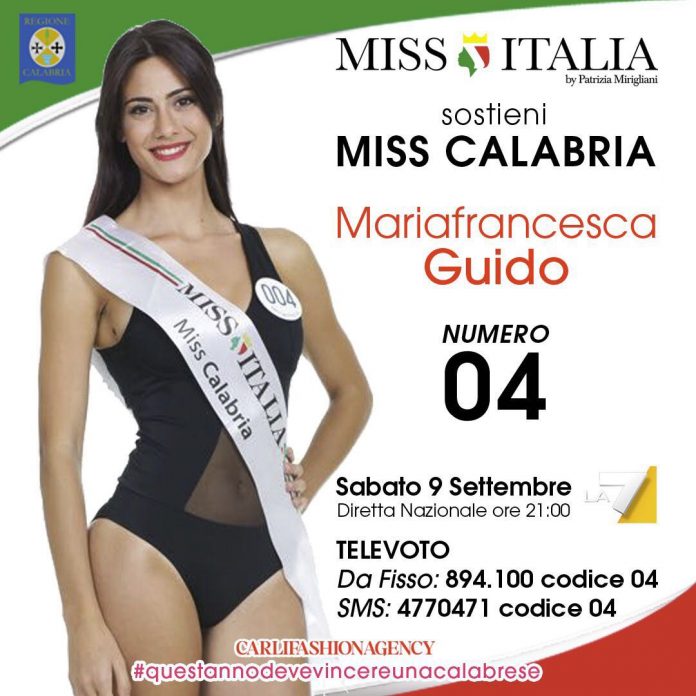A Miss Italia 2017 la Calabria avrà il volto di Mariafrancesca Guido, ecco come votarla