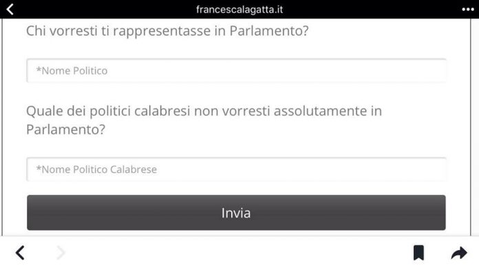 [SONDAGGIO] 'Vota il parlamentare calabrese', apri il link ed esprimi le tue intenzioni di voto