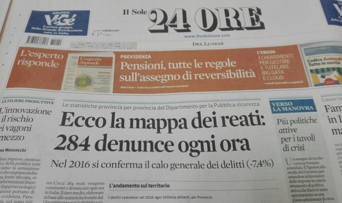 Reati e criminalità, i dati del Sole 24 Ore: la Basilicata è ancora un'isola felice