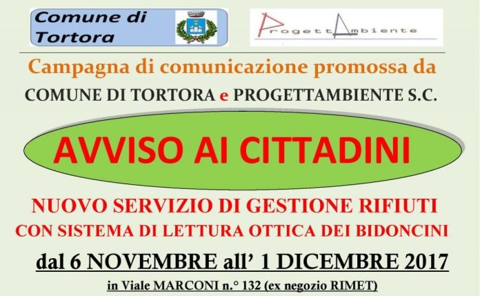 Tortora, in arrivo il sistema di lettura ottica dei rifiuti