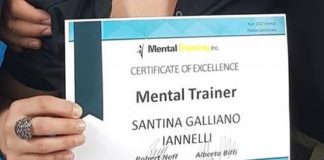 Cetraro, 'Certificate of Eccellence Mental Trainer' a Santina Iannelli Galliano
