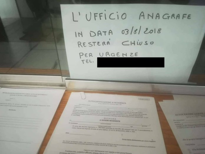 Lettere alla redazione: «A Verbicaro l'ufficio anagrafe resta chiuso il 3 agosto»