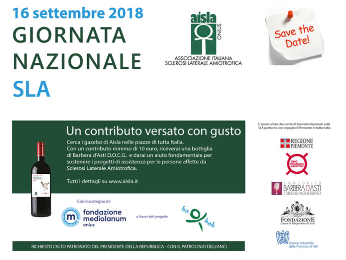Giornata nazionale della Sla, 4 piazze Calabria: c'è anche Cosenza