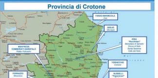 Relazione Dia, 2° semestre 2016: mappa 'ndrine calabresi - provincia di Crotone
