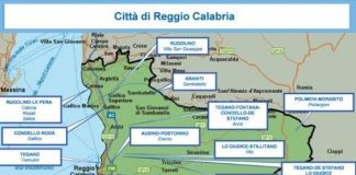Relazione Dia, 2° semestre 2016: mappa 'ndrine calabresi - mandamento centro