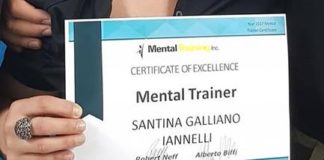 Cetraro, 'Certificate of Eccellence Mental Trainer' a Santina Iannelli Galliano
